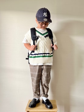 「FREDRIK PACKERS（フレドリックパッカーズ）のアイテム」を使った、yo_yoさん（キッズ・110cm）の秋コーディネート