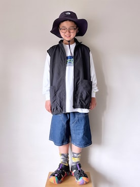 「THE NORTH FACE（ザノースフェイス）のアイテム」を使った、yo_yoさん（キッズ・130cm）の春コーディネート