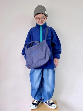 「L.L.Bean（エルエルビーン）のアイテム」を使った、yo_yoさん（キッズ・130cm）の冬コーディネート
