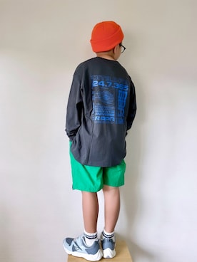 「アイテム（ニットキャップ/ビーニー）」を使った、yo_yoさん（キッズ・130cm）の秋コーディネート