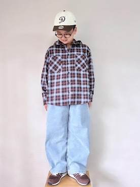 「pairmanon（ペアマノン）のアイテム」を使った、yo_yoさん（キッズ・130cm）の夏コーディネート