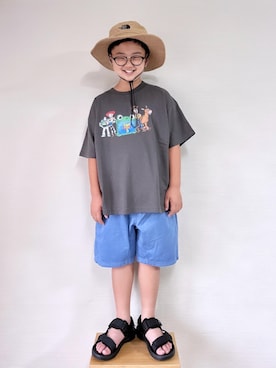 「Java（ジャバ）のアイテム（シューズ）」を使った、yo_yoさん（キッズ・130cm）の夏コーディネート