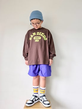 「アイテム（パンツ）」を使った、yo_yoさん（キッズ・127cm）の秋コーディネート