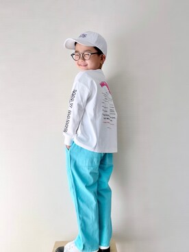 「AAA（トリプルエー）のアイテム」を使った、yo_yoさん（キッズ・110cm）の冬コーディネート
