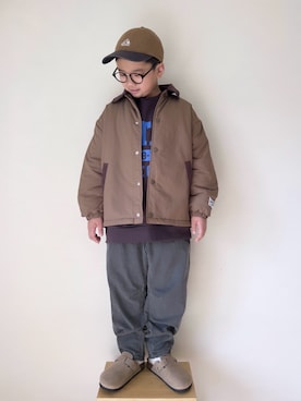 「アイテム（サンダル）」を使った、yo_yoさん（キッズ・130cm）の秋コーディネート