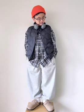 「アイテム（サンダル）」を使った、yo_yoさん（キッズ・130cm）の秋コーディネート