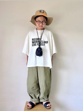 「アイテム（ハット）」を使った、yo_yoさん（キッズ・127cm）の夏コーディネート