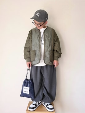 「アイテム（帽子）」を使った、yo_yoさん（キッズ・130cm）の秋コーディネート