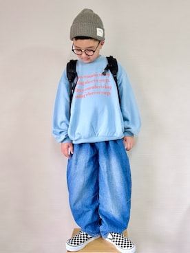 「BREEZE（ブリーズ）のアイテム（トップス）」を使った、yo_yoさん（キッズ・130cm）の冬コーディネート