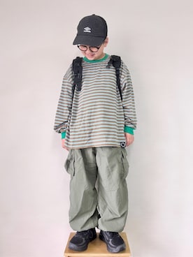 「BREEZE（ブリーズ）のアイテム」を使った、yo_yoさん（キッズ・130cm）の冬コーディネート