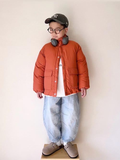 セール】【洗える】スタンドカラー中綿ジャケット_ジュニア対応