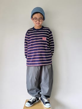 「アイテム（シューズ）」を使った、yo_yoさん（キッズ・130cm）の秋コーディネート