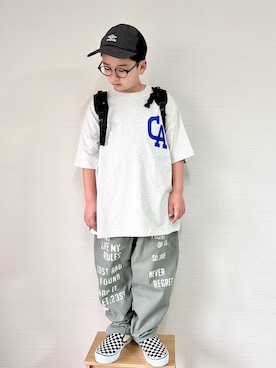 「UMBRO（アンブロ）のアイテム」を使った、yo_yoさん（キッズ・130cm）の春コーディネート