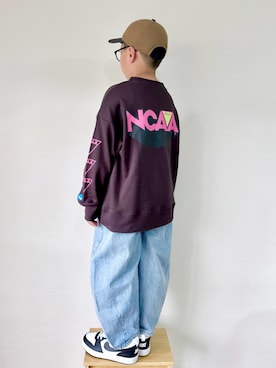 「アイテム（スウェット）」を使った、yo_yoさん（キッズ・130cm）の秋コーディネート