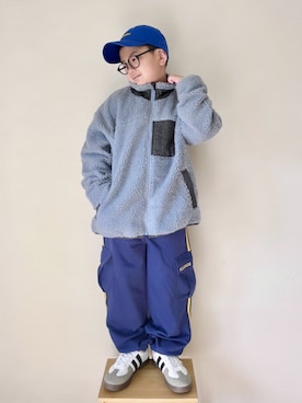 「アイテム（ブルゾン）」を使った、yo_yoさん（キッズ・130cm）の冬コーディネート