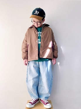 「アイテム（シューズ）」を使った、yo_yoさん（キッズ・130cm）の冬コーディネート