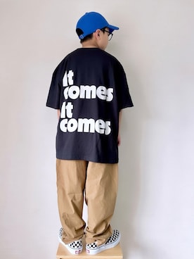 「MAKE YOUR DAY（メイクユアデイ）のアイテム」を使った、yo_yoさん（キッズ・130cm）の春コーディネート