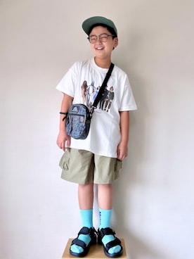 「BAYFLOW（ベイフロー）のアイテム」を使った、yo_yoさん（キッズ・130cm）の夏コーディネート