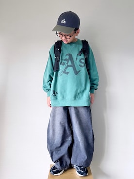 「アイテム（トップス）」を使った、yo_yoさん（キッズ・130cm）の秋コーディネート