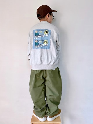 「GENERATOR(ジェネレーター)のジェネレーター トレーニングパンツ(その他パンツ)」を使った、yo_yoさん(キッズ・130cm)の秋コーディネート