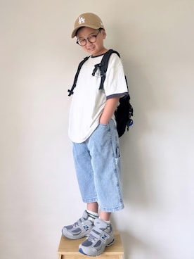 「FREDRIK PACKERS（フレドリックパッカーズ）のアイテム」を使った、yo_yoさん（キッズ・127cm）の夏コーディネート