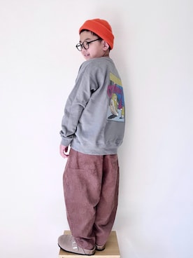 「アイテム（スウェット）」を使った、yo_yoさん（キッズ・130cm）の秋コーディネート