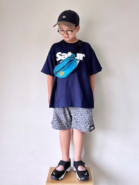 「DANTON（ダントン）のアイテム」を使った、yo_yoさん（キッズ・130cm）の夏コーディネート