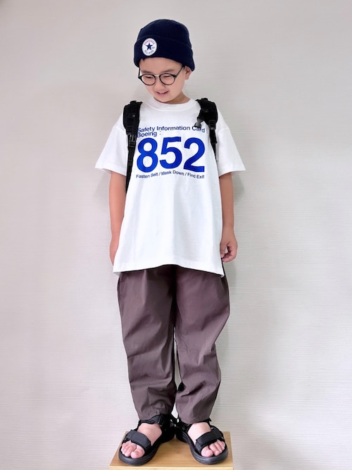 「LOWRYS FARM(ローリーズファーム)のアソートプリントTSS2 1048201(Tシャツ/カットソー)」を使った、yo_yoさん(キッズ・130cm)の夏コーディネート