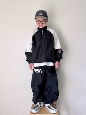 「BREEZE（ブリーズ）のアイテム」を使った、yo_yoさん（キッズ・130cm）の冬コーディネート