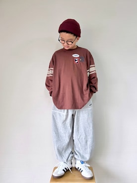 「アイテム（帽子）」を使った、yo_yoさん（キッズ・130cm）の秋コーディネート