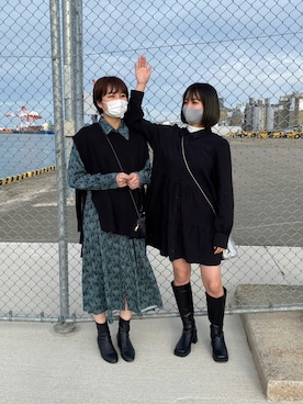 「ミニワンピ」｜mさん（レディース・164cm）の夏コーディネート