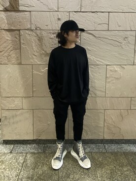 「DANKE SCHON（ダンケシェーン）のアイテム（スウェットパンツ）」を使った、イトウセイさん（メンズ・170cm）の秋コーディネート
