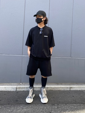 「A.D.S.R.（エーディーエスアール）のアイテム」を使った、イトウセイさん（メンズ・170cm）の夏コーディネート