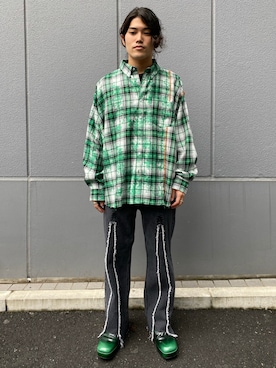 「A4A（エーフォーエー）のアイテム」を使った、イトウセイさん（メンズ・170cm）の秋コーディネート