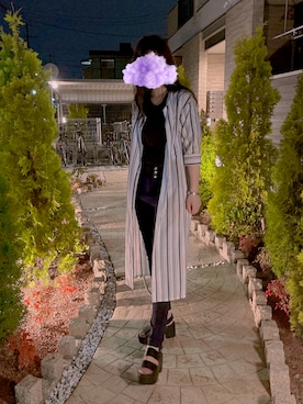 「CECIL McBEE（セシルマクビー）のアイテム（サンダル）」を使った、切り餅さん（レディース・166cm）の夏コーディネート