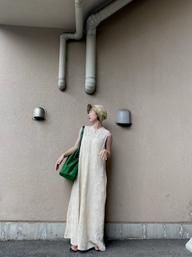 「ariesmirageのアイテム（ワンピース/ドレス、ホワイト系）」を使った、rink.appleさん（レディース・150cm）の夏コーディネート