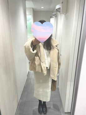 「coca（coca）（コカ）のアイテム（ワンピース/ドレス）」を使った、saya_pi♡さん（レディース・156cm）の冬コーディネート
