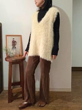 「studio CLIP（スタディオクリップ）のアイテム」を使った、あこさん（レディース・152cm）の秋コーディネート