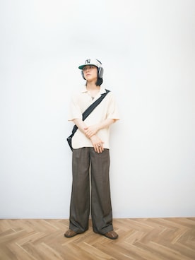 「アイテム（リング、ブラック系）」を使った、Naotoさん（メンズ・165cm）の夏コーディネート