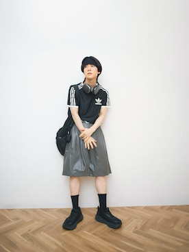 「アイテム（ソックス/靴下）」を使った、Naotoさん（メンズ・165cm）の夏コーディネート
