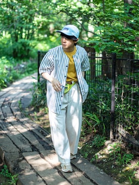 「TENDER（テンダー）のアイテム」を使った、Naotoさん（メンズ・165cm）の夏コーディネート