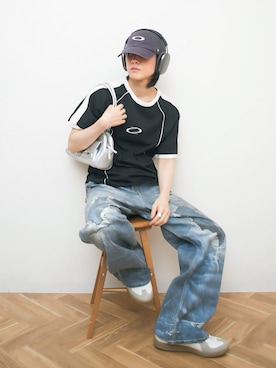 「FCMM（エフシーエムエム）のアイテム」を使った、Naotoさん（メンズ・165cm）の夏コーディネート