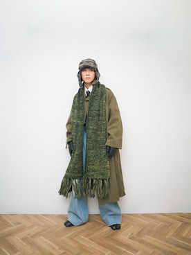 「VT（ブイティー）のアイテム」を使った、Naotoさん（メンズ・165cm）の冬コーディネート