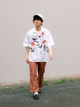 「NEAT（ニート）のアイテム」を使った、Naotoさん（メンズ・165cm）の夏コーディネート