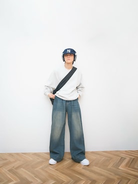 「白スニーカー」|「NIKE(ナイキ)のアイテム」を使った、Naotoさん(メンズ・165cm)の秋コーディネート