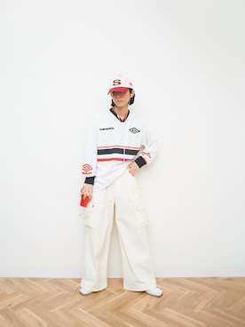 「UMBRO（アンブロ）のアイテム」を使った、Naotoさん（メンズ・165cm）の春コーディネート