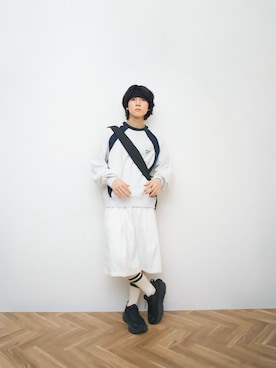 「アイテム（アンダーウェア）」を使った、Naotoさん（メンズ・165cm）の春コーディネート