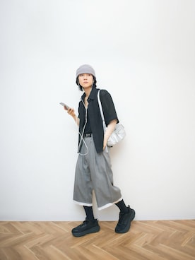 「アイテム（PC・スマホグッズ/家電）」を使った、Naotoさん（メンズ・165cm）の夏コーディネート