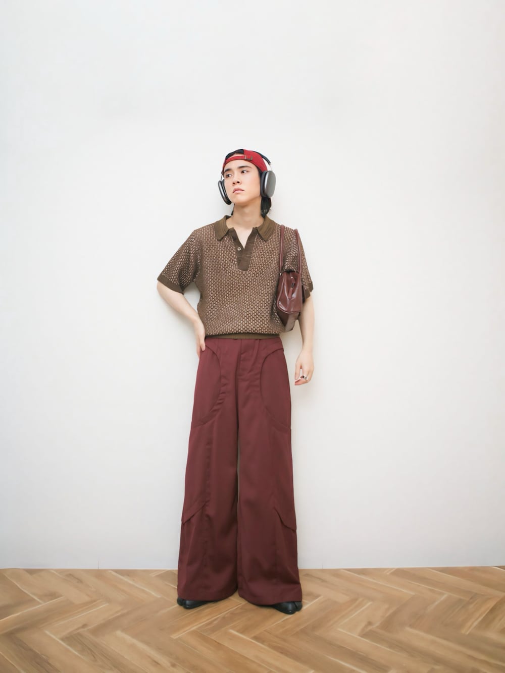 Multi Color Jacquard Knit Polo / マルチカラージャガードニットポロ