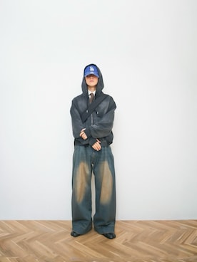 「アイテム（ソックス/靴下）」を使った、Naotoさん（メンズ・165cm）の秋コーディネート